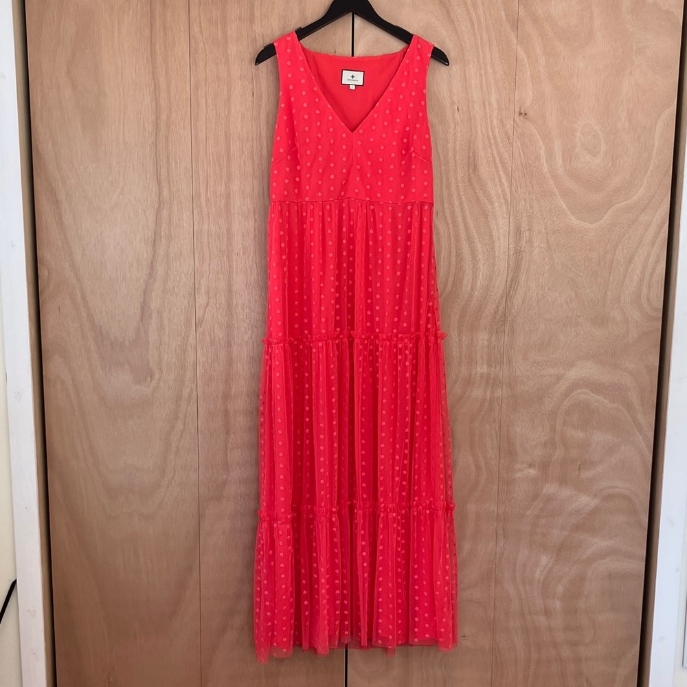 Tuckernuck Red Polka Dot Maxi Dress